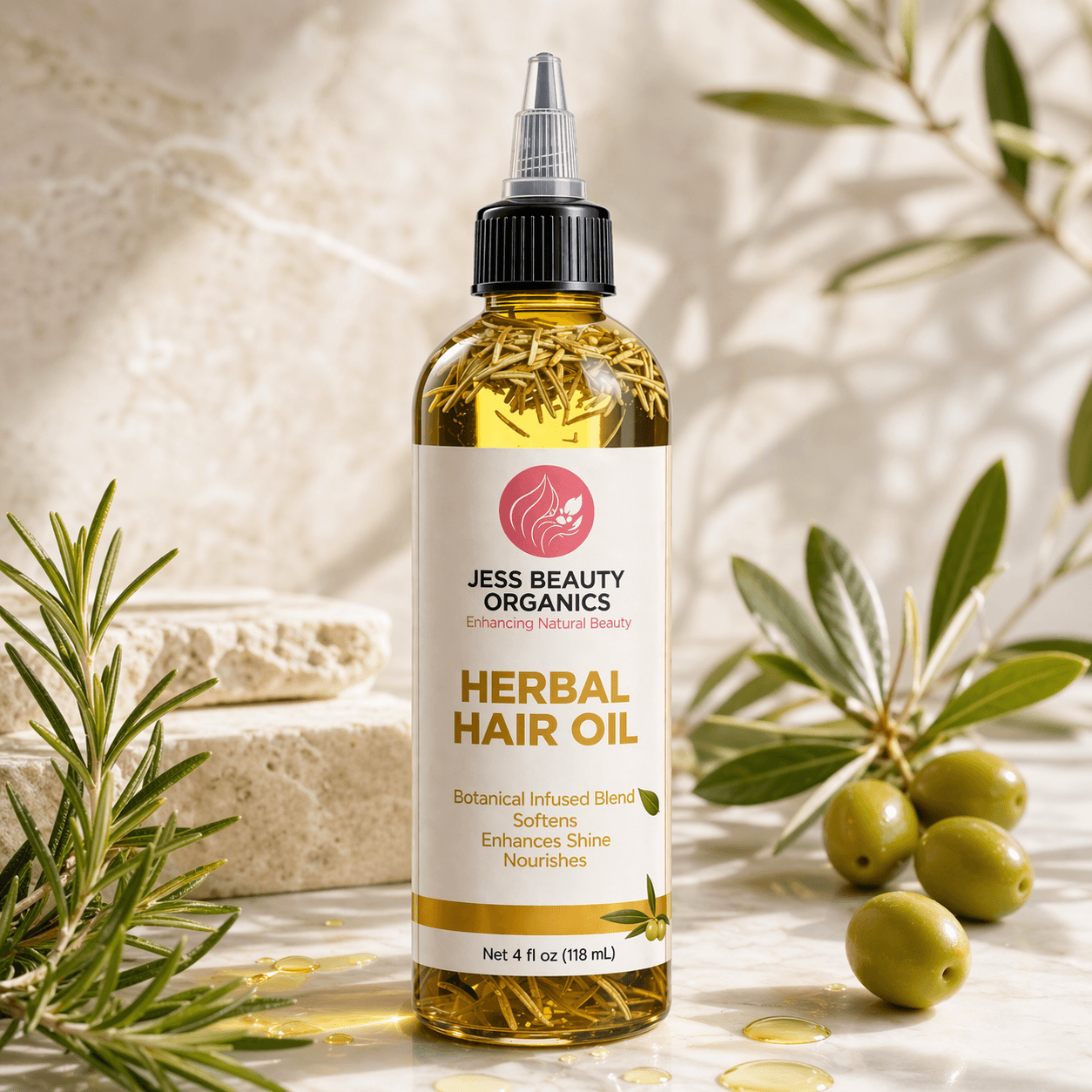Herbal Hair Oil -  4 oz