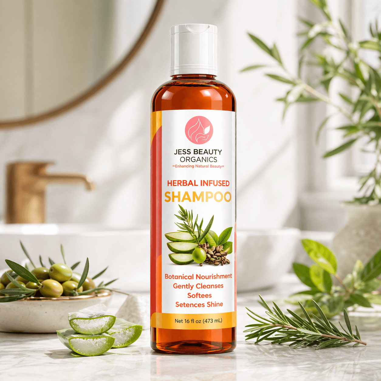 Herbal Infused Shampoo - 16 oz