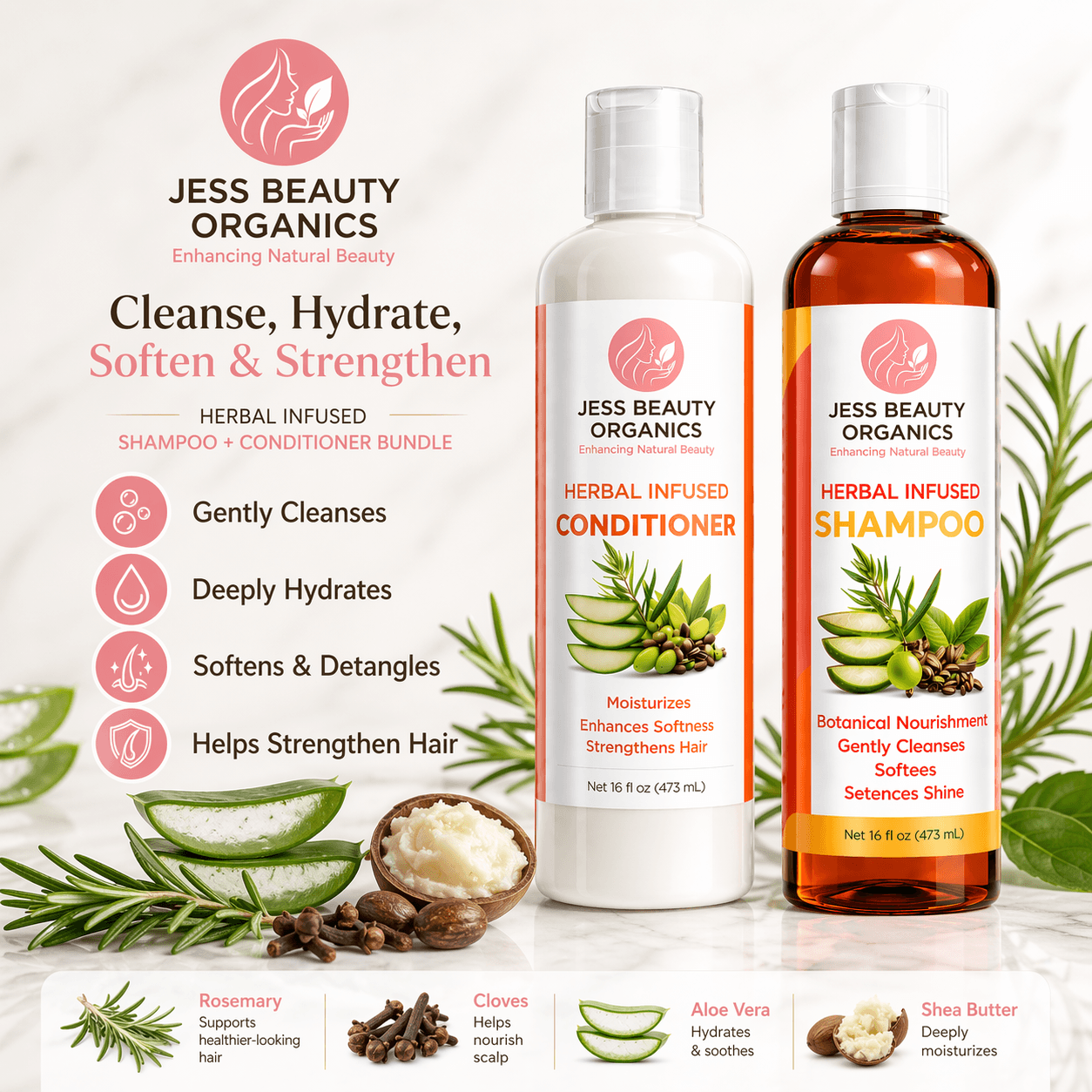 Pure Care Shampoo & Conditioner Set
